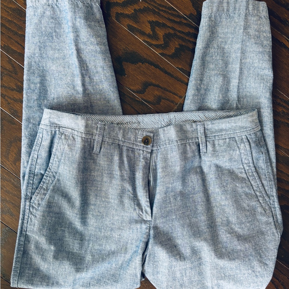 Light Chambray Blue Casual Pants